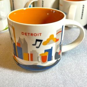 NWT Starbucks Detroit You Are Here Mug